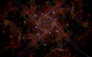Preview wallpaper fractal, pattern, stars, abstraction