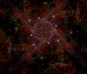 Preview wallpaper fractal, pattern, stars, abstraction