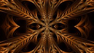 Preview wallpaper fractal, pattern, stripes, brown, abstraction