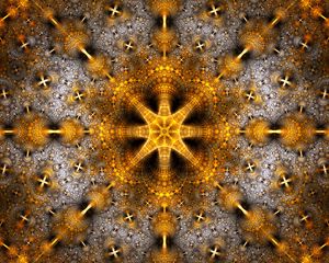 Preview wallpaper fractal, pattern, swirling, circles, golden