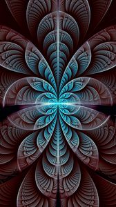 Preview wallpaper fractal, pattern, symmetry, glow, abstraction