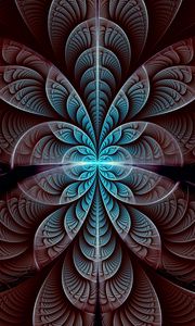 Preview wallpaper fractal, pattern, symmetry, glow, abstraction