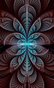 Preview wallpaper fractal, pattern, symmetry, glow, abstraction