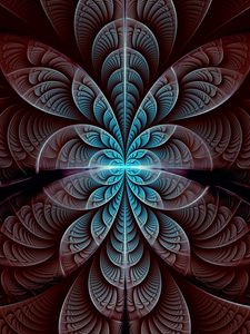 Preview wallpaper fractal, pattern, symmetry, glow, abstraction