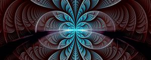 Preview wallpaper fractal, pattern, symmetry, glow, abstraction