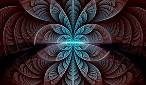 Preview wallpaper fractal, pattern, symmetry, glow, abstraction