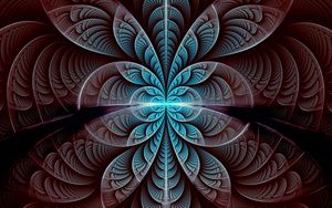 Preview wallpaper fractal, pattern, symmetry, glow, abstraction