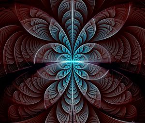 Preview wallpaper fractal, pattern, symmetry, glow, abstraction