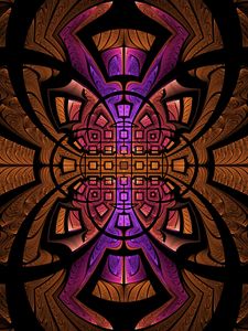 Preview wallpaper fractal, pattern, symmetry, tangled, abstraction