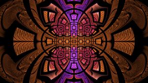 Preview wallpaper fractal, pattern, symmetry, tangled, abstraction