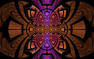 Preview wallpaper fractal, pattern, symmetry, tangled, abstraction