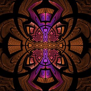 Preview wallpaper fractal, pattern, symmetry, tangled, abstraction
