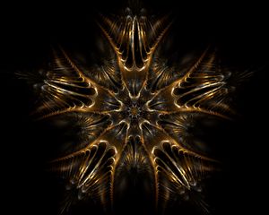 Preview wallpaper fractal, pattern, symmetry, abstraction, brown