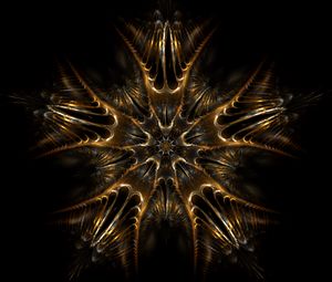 Preview wallpaper fractal, pattern, symmetry, abstraction, brown