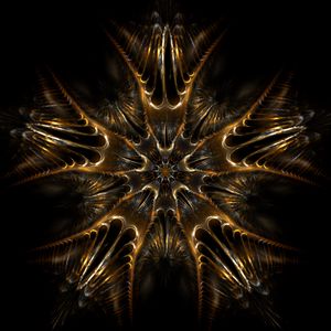 Preview wallpaper fractal, pattern, symmetry, abstraction, brown