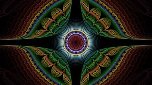 Preview wallpaper fractal, pattern, symmetry, colorful, abstraction