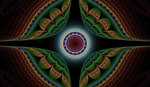 Preview wallpaper fractal, pattern, symmetry, colorful, abstraction