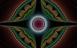 Preview wallpaper fractal, pattern, symmetry, colorful, abstraction