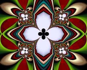 Preview wallpaper fractal, pattern, symmetry, abstraction, colorful