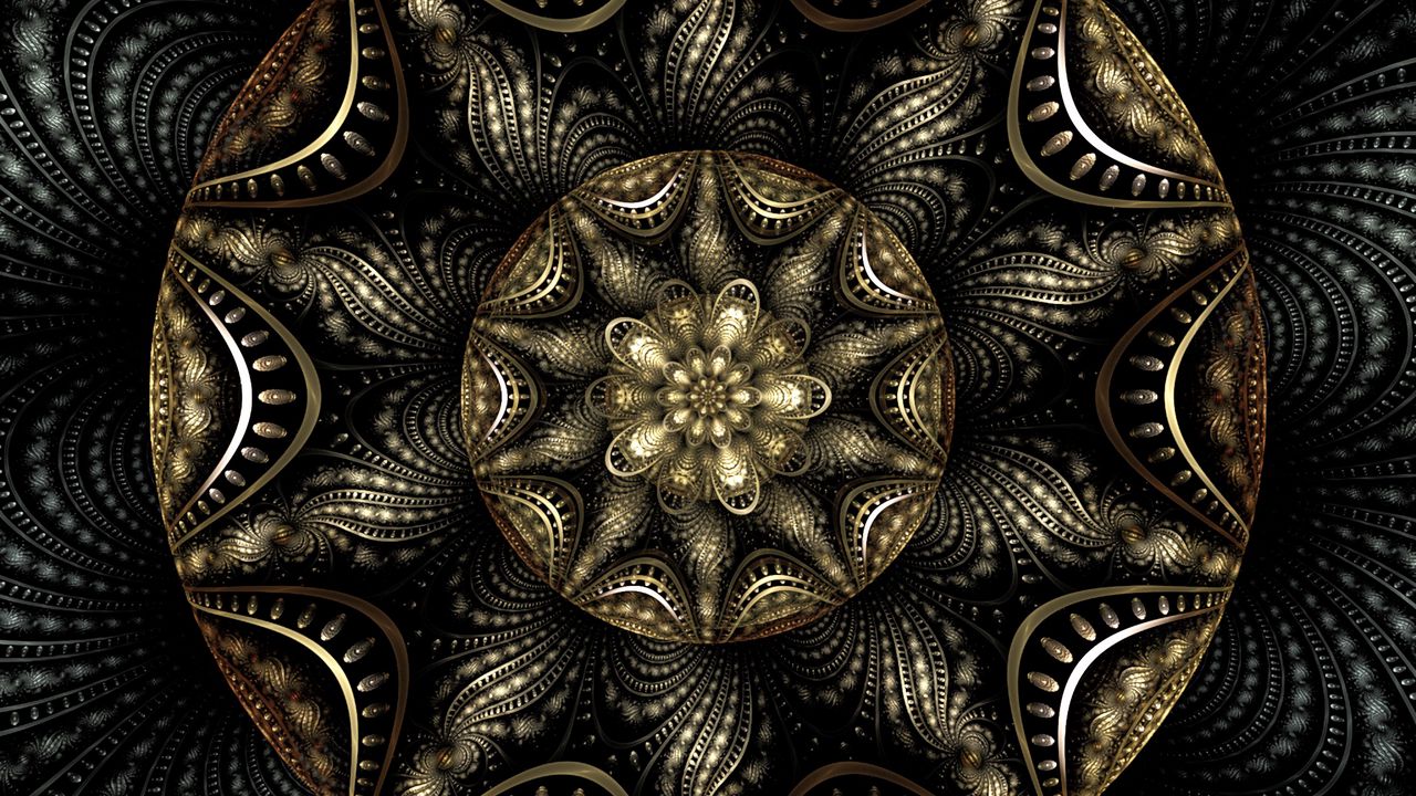 Wallpaper fractal, pattern, tangled, kaleidoscope, abstraction