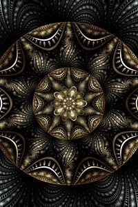 Preview wallpaper fractal, pattern, tangled, kaleidoscope, abstraction