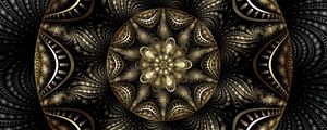 Preview wallpaper fractal, pattern, tangled, kaleidoscope, abstraction