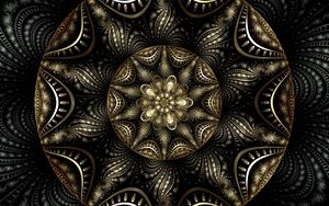 Preview wallpaper fractal, pattern, tangled, kaleidoscope, abstraction