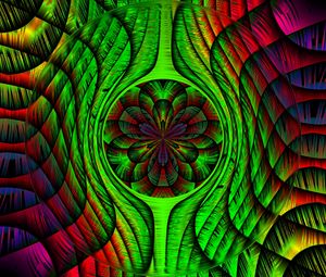 Preview wallpaper fractal, pattern, tangled, colorful, abstraction