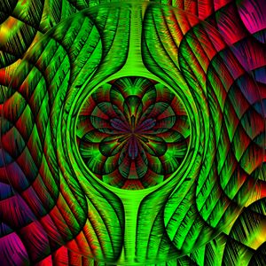 Preview wallpaper fractal, pattern, tangled, colorful, abstraction