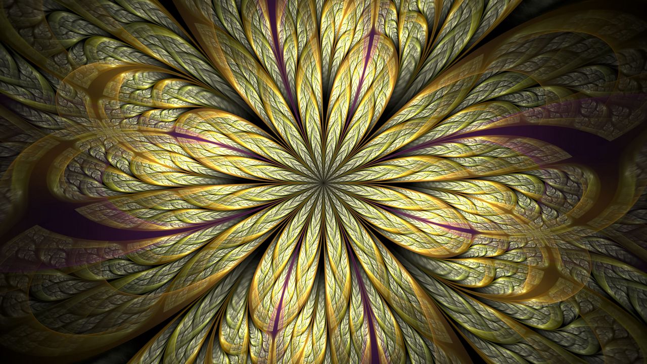 Wallpaper fractal, pattern, tangled, digital, abstraction