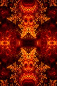 Preview wallpaper fractal, pattern, tangled, fiery, abstraction