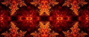 Preview wallpaper fractal, pattern, tangled, fiery, abstraction