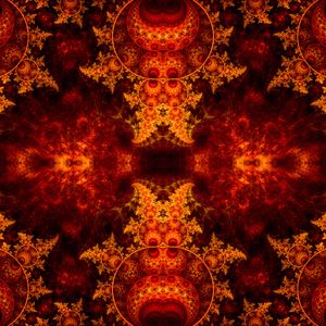 Preview wallpaper fractal, pattern, tangled, fiery, abstraction