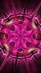 Preview wallpaper fractal, pattern, tangled, swirling, purple