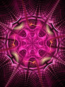 Preview wallpaper fractal, pattern, tangled, swirling, purple