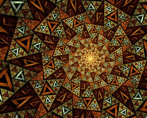 Preview wallpaper fractal, pattern, triangles, abstraction