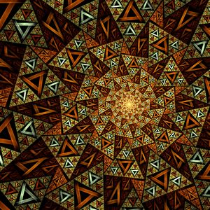 Preview wallpaper fractal, pattern, triangles, abstraction