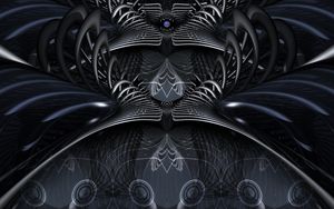 Preview wallpaper fractal, pattern, volume, gray, abstraction