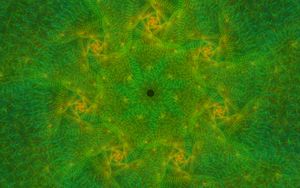 Preview wallpaper fractal, pattern, volume, green, abstraction