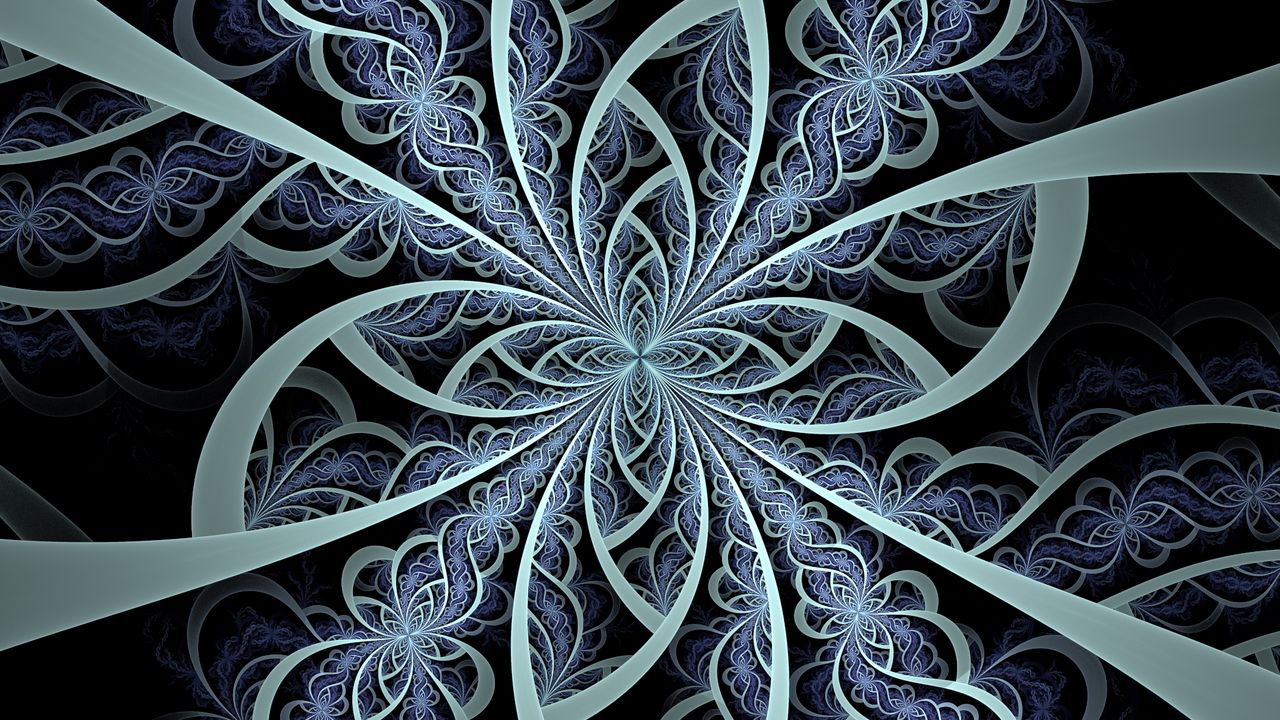Wallpaper fractal, pattern, winding, tangled, abstraction