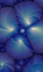 Preview wallpaper fractal, patterns, blue