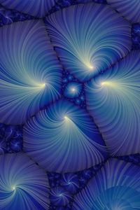 Preview wallpaper fractal, patterns, blue