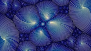 Preview wallpaper fractal, patterns, blue