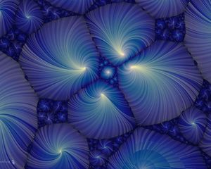 Preview wallpaper fractal, patterns, blue