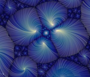 Preview wallpaper fractal, patterns, blue