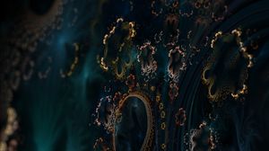 Preview wallpaper fractal, patterns, coral, dark