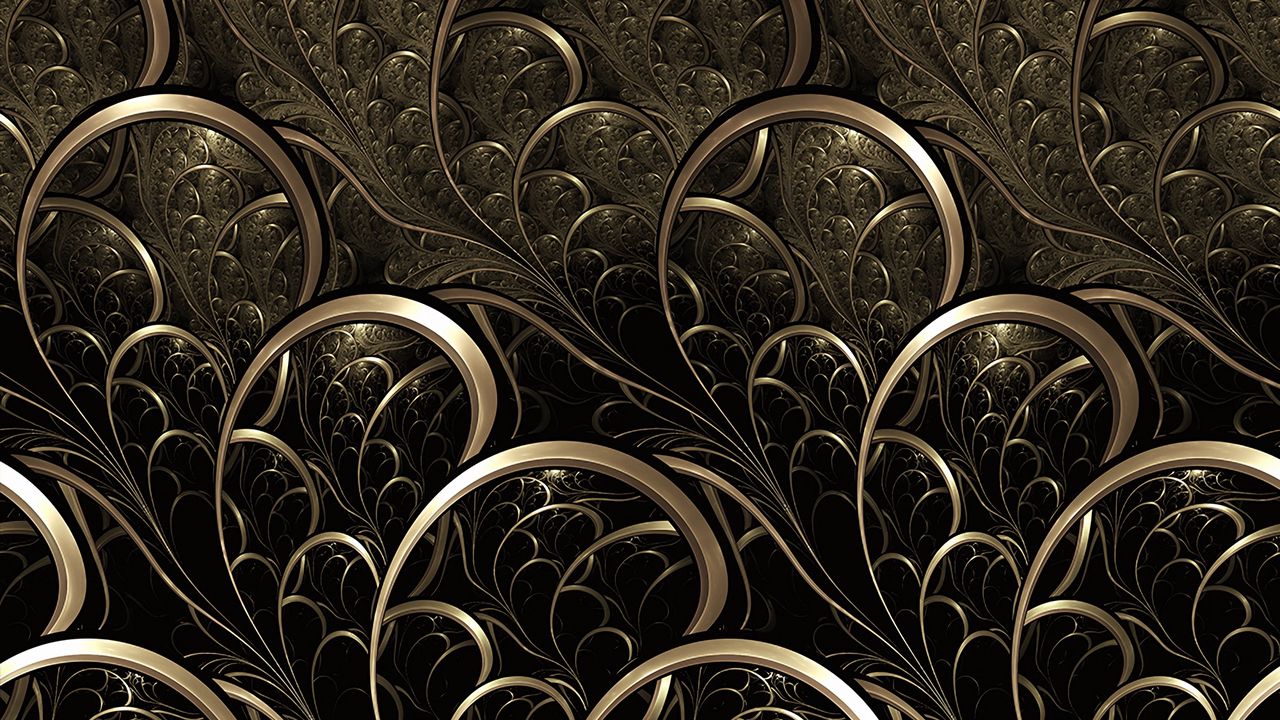 Wallpaper fractal, patterns, curls, tangled, abstraction