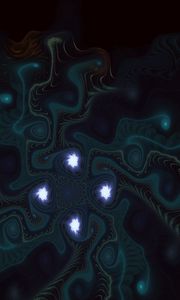 Preview wallpaper fractal, patterns, dark, twisted, curved, abstraction