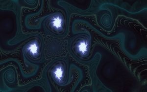 Preview wallpaper fractal, patterns, dark, twisted, curved, abstraction