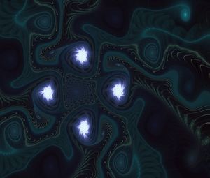 Preview wallpaper fractal, patterns, dark, twisted, curved, abstraction